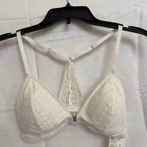 Hollister Medium Lace Bralette - White
